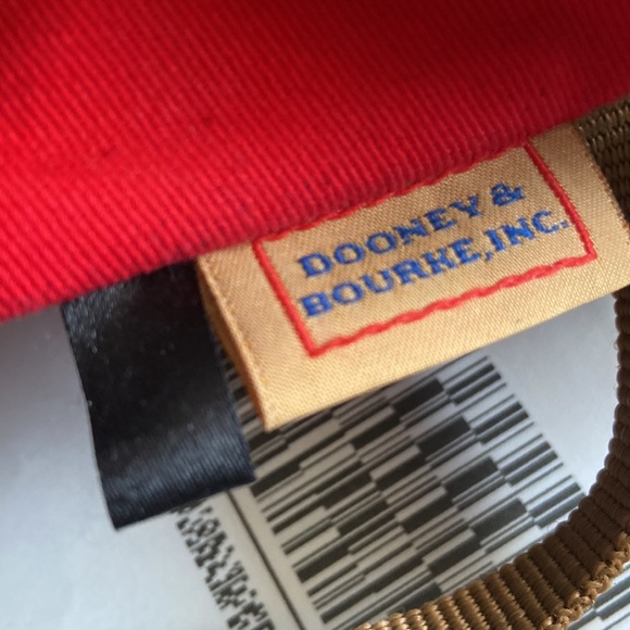 Dooney & Bourke Satchel Cross Body Black & White Chevron Zigzag Stripe Bag - Picture 6 of 9